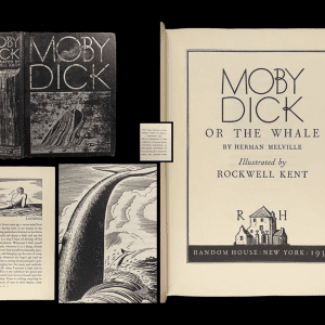 Moby Dick Rockwell Kent ART 1ed Herman Melville Illustrated
